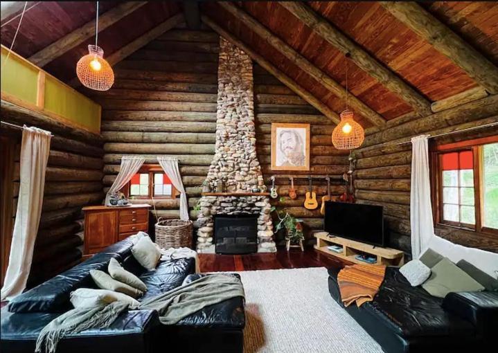 Coromandel Secluded Log Cabin Retreat Hikuai Exteriér fotografie